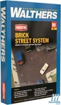 New Walthers 933-3139 Brick Street System Complete Set:ho Scale Free Us Ship. Fixed Price $29.99.
