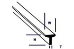 Plastruct Styrene TFS-4 (90564) 7 X 3.2MM 380MM Lengths Sections. Fixed Price $18.15.
