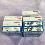 Lot Of - Vintage Marklin #7101 Cable Wire BLUE(3) #7103 GREEN(4). Fixed Price $40.99.