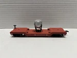 Model Power Ho Depressed Center Flat Car Search Light Safety First 624. Fixed Price $9.99.