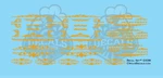 GS201 Gold Scroll Circus Decals Ho Scale Cole Bros Ringling. Fixed Price $12.97.