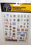 Woodland Scenics Dry Transfer Decals - 1940S Signs & Posters #DT563 Nip. Fixed Price $7.99.