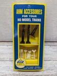 Ahm Ho Scale Train Accessories #5611 Railroad Signals & Assorted Signs. Fixed Price $9.33.