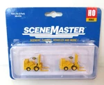 Walthers Scenemaster 949-4164 Ho Scale Forklift 2-PACK Yellow Assembled Nib. Fixed Price $16.29.