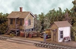 Bar Mills (ho-scale) #0432 Office At Cranberry Yard Laser Cut Wood Kit. Fixed Price $49.95.