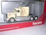Herpa #6254 Peterbilt 10 Wheel Cab W/cheetah On Sleeper H.o. 1:87. Fixed Price $39.99.