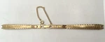 New Ladies Vtg Gold Ring End Watch Band Expansion Middle Safety Chain Hong Kong. Fixed Price $11.90.