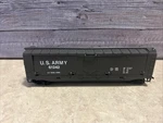 Ahm - Ho Scale U.s. Army Boxcar With Guns #61242 No. Fixed Price $17.99.