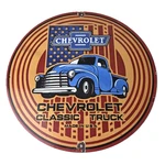 Vintage Chevrolet Trucks Sign Porcelain Bow-tie Classic Pickup Gas Pump. Fixed Price $115.47.
