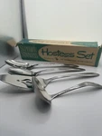 International Silver Co Superior Stainless 4-PC Hostess Set Made America Vtg. Fixed Price $23.95.