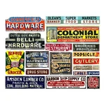 Model Train Signs, Multi Scale Billboard & Building Advertising, 1 Sticker Sheet. Fixed Price $10.16.