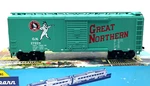 Ho Athearn 1223 40' Box Car Great Northern Gn 27023 Green Built. Fixed Price $12.99.