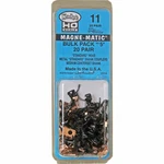 Ho Scale Kadee #11 Bulk Pack Of #5 Metal Couplers Medium Centerset Shank (20)PR. Fixed Price $42.83.