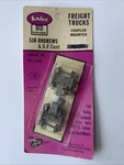 Vintage Kadee Ho Gauge 510 Andrews A.s.f Cast Freight Trucks Coupler Mounted. Fixed Price $13.30.
