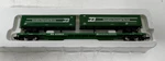 Con-cor Burlington Northern Piggyback Flatcar + 2 Trailers (s) #3W. Fixed Price $30.00.