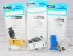 Lot Of 3: Athearn 1373 Station Wagon Model Kit, Yellow Blue White, 1/87 Ho Scale. Fixed Price $29.95.