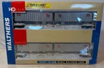 Walthers 932-23922 Ho Scale Southern Flexi-van Flat Car, Trailer Pk Set. Fixed Price $74.25.
