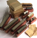 Rklin Ho 1952 346/2J 346/3J Coaches Freight Cars Augsburg Receipts Mint. Fixed Price $1237.35.