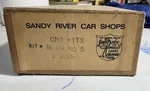 Sandy River Car Shops ON2 Monson Rr Box No. 5 Craftsman Kit. Fixed Price $150.00.