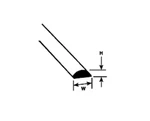 Plastruct Model Parts 90882 MRH-80 Half-round Rod, .080 (10 Pack). Fixed Price $6.69.
