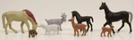 New Model Power Assorted Livestock (8) Ho Train Figures 5726. Fixed Price $12.44.