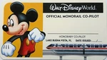 Walt Disney World Transport Official Monorail Co-pilot Card Collector Wdw New. Fixed Price $6.99.