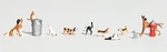 Woodland Scenics 1841 Ho Scale Accents Dogs & Cats PKG(11). Fixed Price $18.99.