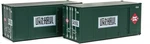 Walthers 20' Smooth-side Container Rtr Railway Express Agency #260095 Ho Scale. Fixed Price $21.49.