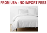 Classic Cool Organic Cotton Percale Solid Duvet Cover - White, Twin. Fixed Price $46.10.