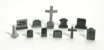Woodland Scenics 1856 Ho Scale Accents Tombstones PKG(20). Fixed Price $22.99.