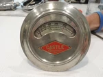 Large 5-1/4" Castle Temperature Gauge Awesome For Hot Rod Custom. Fixed Price $99.00.