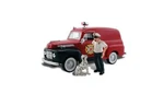 Ho Scale Woodland Scenics Auto Scenes Sparky & The Chief # 5559. Fixed Price $22.99.