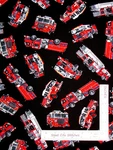 Firetrucks Fighter Red Cotton Fabric Timeless Treasures C7733 By Yard. Fixed Price $12.99.