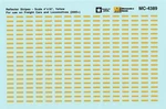 Microscale MC-4389 Ho Reflector Stripes Yellow Freight Cars/locomotives Decals. Fixed Price $9.50.