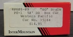 Intermountain Ho 40608-9 Western Pacific PS-1 50' Double Door Box CAR#35164 New. Fixed Price $20.00.