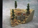 SMC-103 Hillside Tank & Shack Ho-scale (unfinished) New Lite Weight Resin Foam. Fixed Price $17.95.