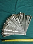 Vintage At&sf Railroad Box Car Door Seal Ties Tags Lot Of 90 San Bernardino. Fixed Price $36.00.