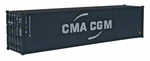 Walthers Ho Scale 40' Hi Cube Corrugated Container Cma-cgm 949-8257. Fixed Price $12.31.