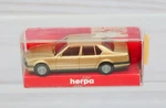 Herpa 3059, Bmw 735I 4-DOOR Sedan, Metallic Gold, 1/87 Ho Scale. Fixed Price $12.95.