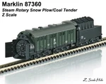 Marklin 87360 Z Scale Rotary Snow Plow/tender *new *usa Dealer. Fixed Price $189.99.