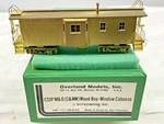 Overland Models Brass Ho C&nw Cstp M&o Wood Bay Window Caboose OMI-1197. Fixed Price $199.00.