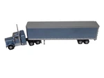 Athearn Ho Metallic Blue Kenworth Tractor Trailer-nib. Fixed Price $44.99.