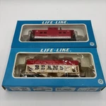 Life Like Ga Model Railroad Cars 8427 Hopper And 8555 Caboose Lot Of. Fixed Price $9.00.