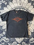 Vintage Harley Davidson Feel The Heat Shirt Mens Xl Black Hd Riding 1998 90S Euc. Fixed Price $44.00.