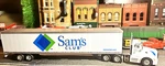 Walmart Peterbilt Tractor & Sam Club 53 Van,tonkin REPLICAS,1/87=HO-BUILT Semi. Fixed Price $39.98.