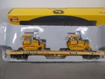 Athearn Trailer Train 60' Flat Car # 93834-JOHN Deere 650H Dozers -rtr Ho Scale. Fixed Price $75.00.