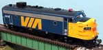 Rapido 222547 Ho Scale Gmdd FP7 Via Rail Canada #1418 With Dcc Sound. Fixed Price $280.00.
