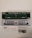 Kato Ho Scale Train Amtrak Bi-level Passenger Car 4-WINDOW Coach #35-6031 New. Fixed Price $99.99.