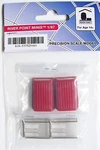 Ho River Point Station Contoured Cap Set : 1/87 Model Detail Parts. Fixed Price $8.45.
