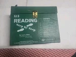 Vtg School Green Box Kit Reading Step By Vocabulary Latch Handle Empty. Fixed Price $15.22.